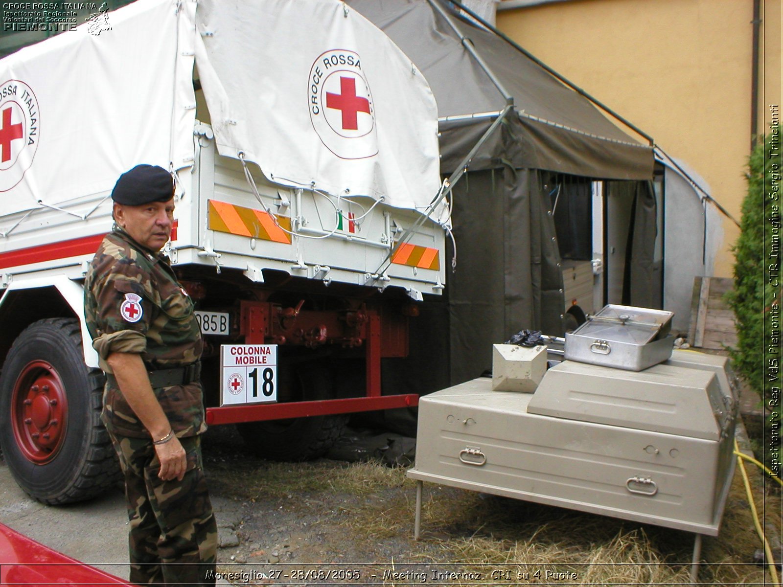 Monesiglio 27-28/08/2005  - Meeting Internazionale Croce Rossa su 4 Ruote - Croce Rossa Italiana - Ispettorato Regionale Volontari del Soccorso Piemonte