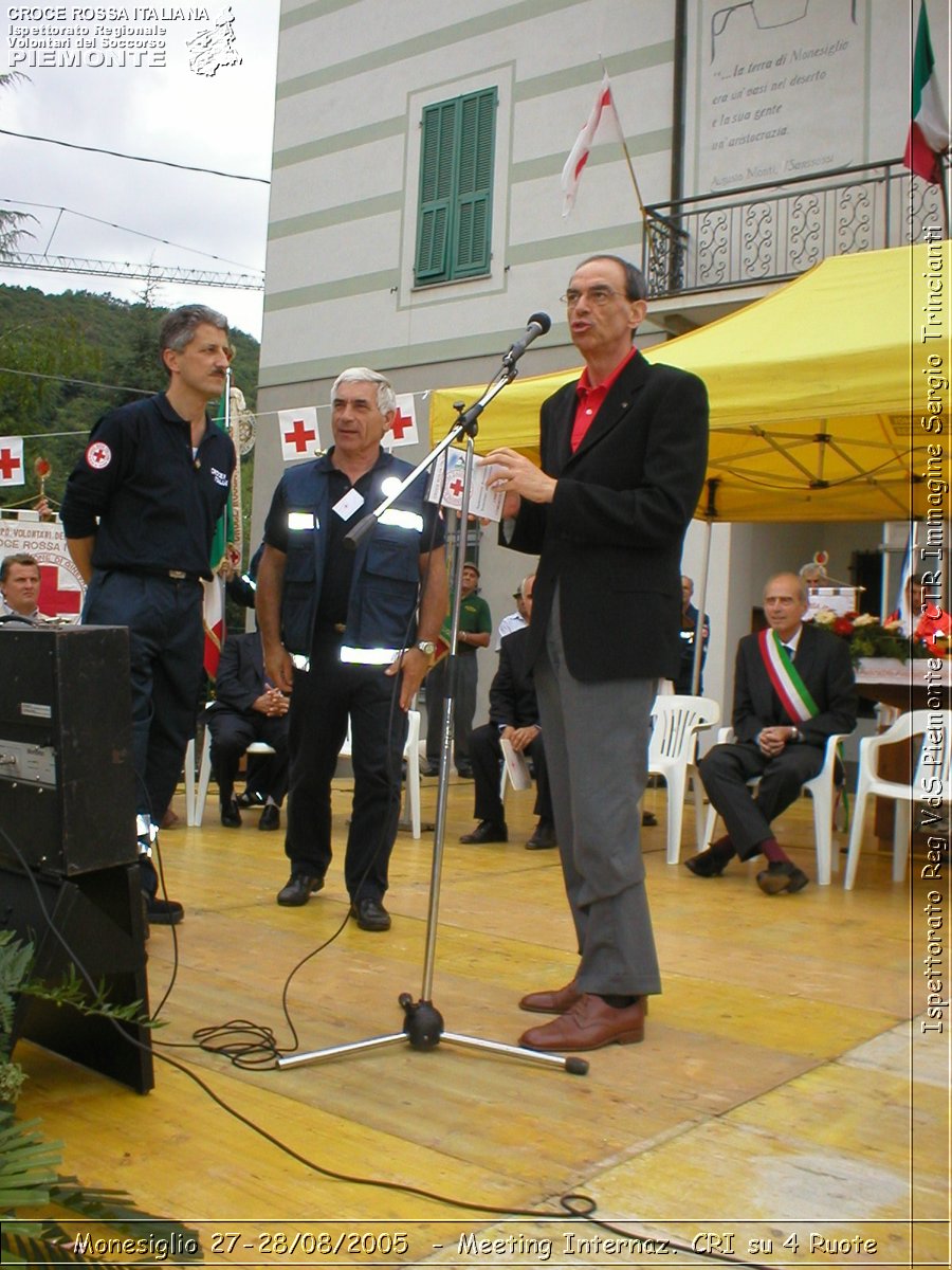 Monesiglio 27-28/08/2005  - Meeting Internazionale Croce Rossa su 4 Ruote - Croce Rossa Italiana - Ispettorato Regionale Volontari del Soccorso Piemonte