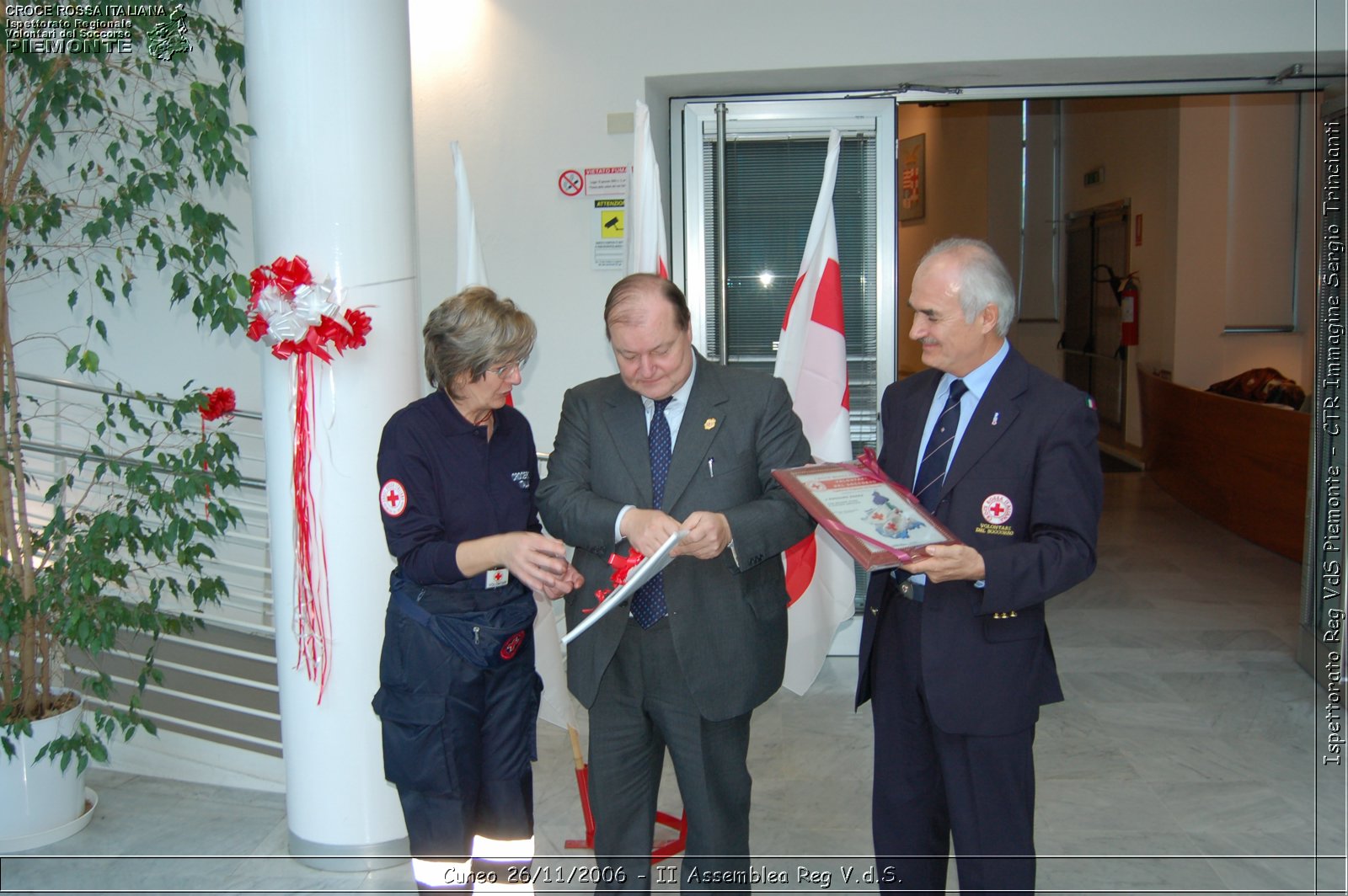 Cuneo 26/11/2006  - II Assemblea Reg V.d.S. - Croce Rossa Italiana - Ispettorato Regionale Volontari del Soccorso Piemonte