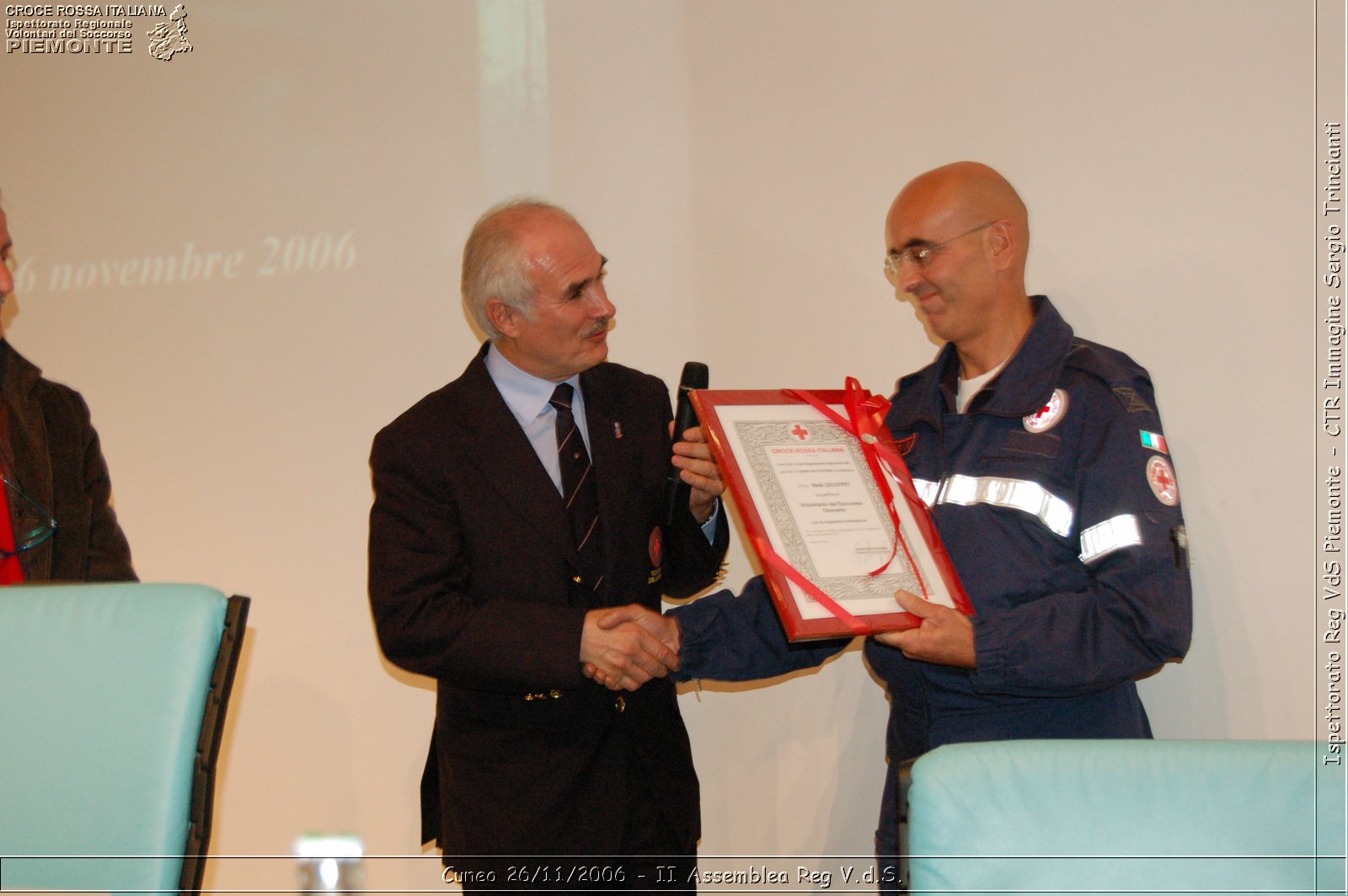 Cuneo 26/11/2006  - II Assemblea Reg V.d.S. - Croce Rossa Italiana - Ispettorato Regionale Volontari del Soccorso Piemonte