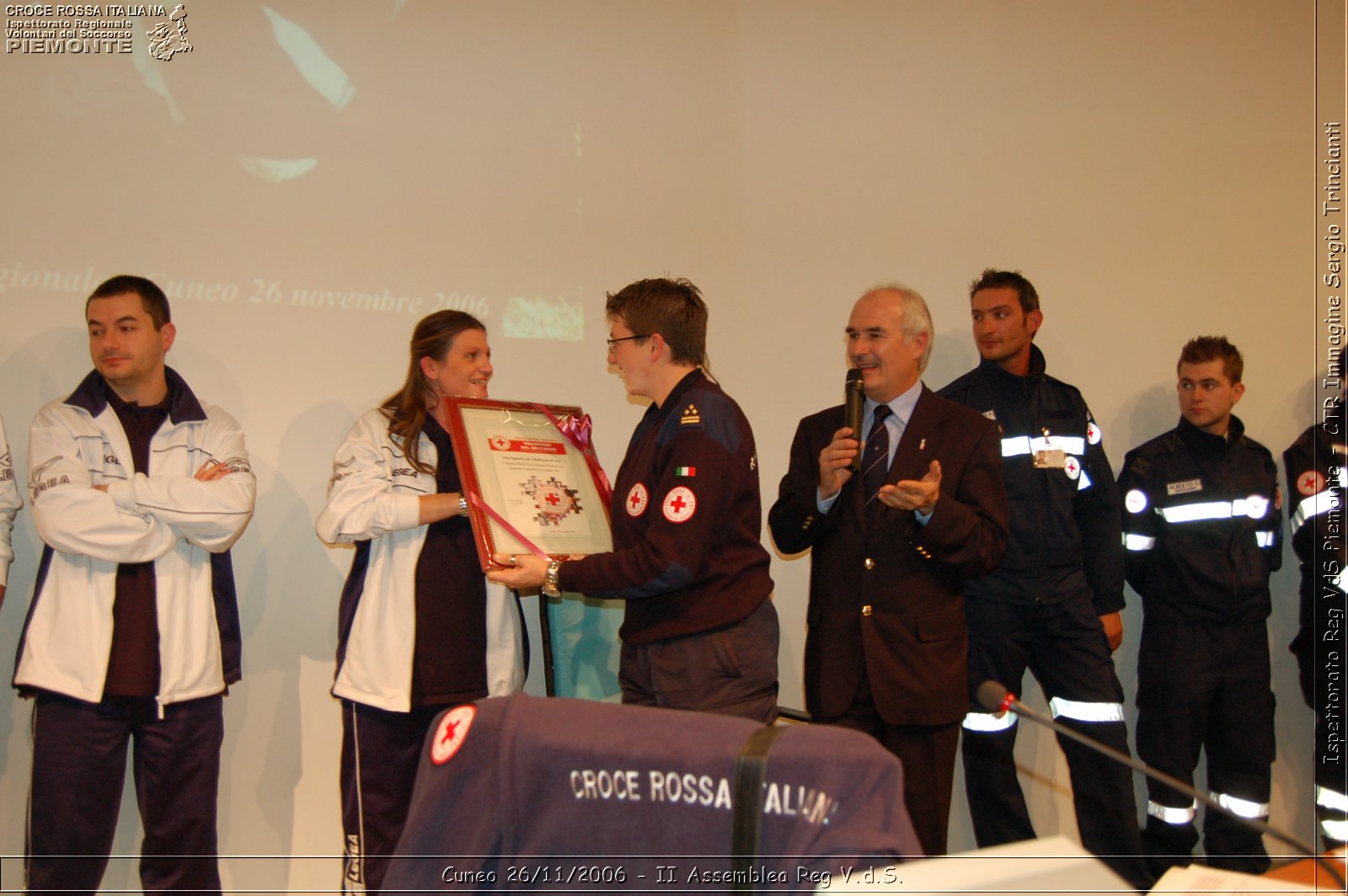 Cuneo 26/11/2006  - II Assemblea Reg V.d.S. - Croce Rossa Italiana - Ispettorato Regionale Volontari del Soccorso Piemonte