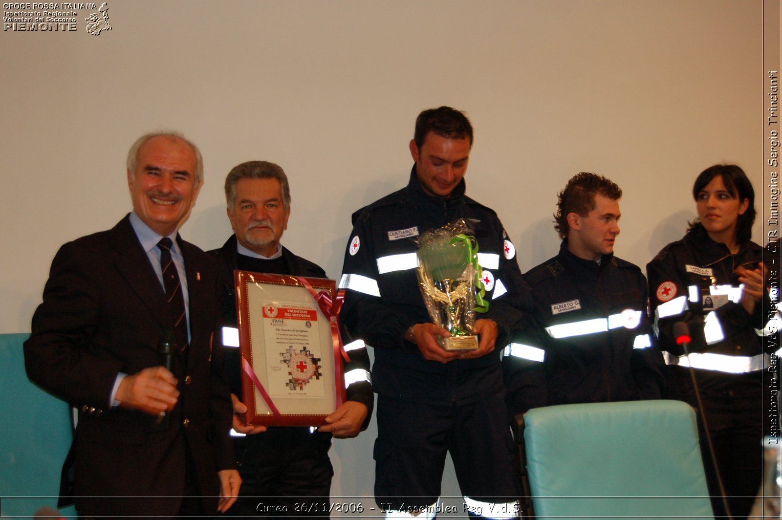 Cuneo 26/11/2006  - II Assemblea Reg V.d.S. - Croce Rossa Italiana - Ispettorato Regionale Volontari del Soccorso Piemonte