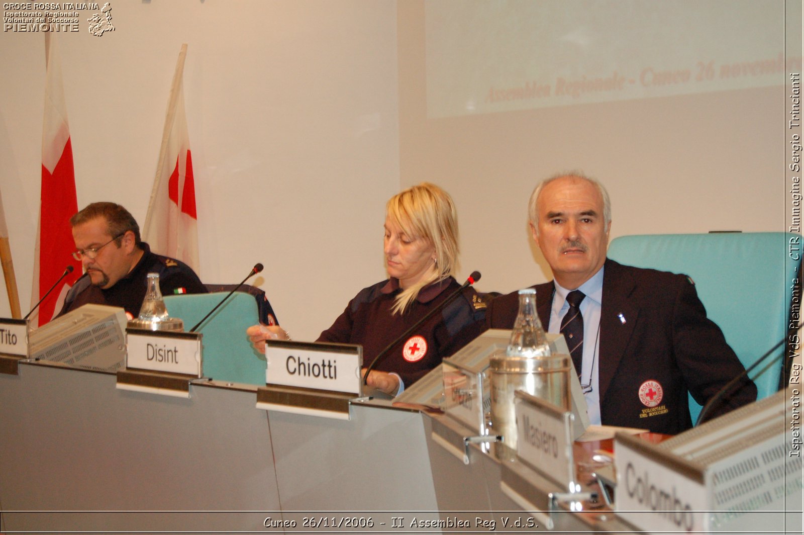 Cuneo 26/11/2006  - II Assemblea Reg V.d.S. - Croce Rossa Italiana - Ispettorato Regionale Volontari del Soccorso Piemonte