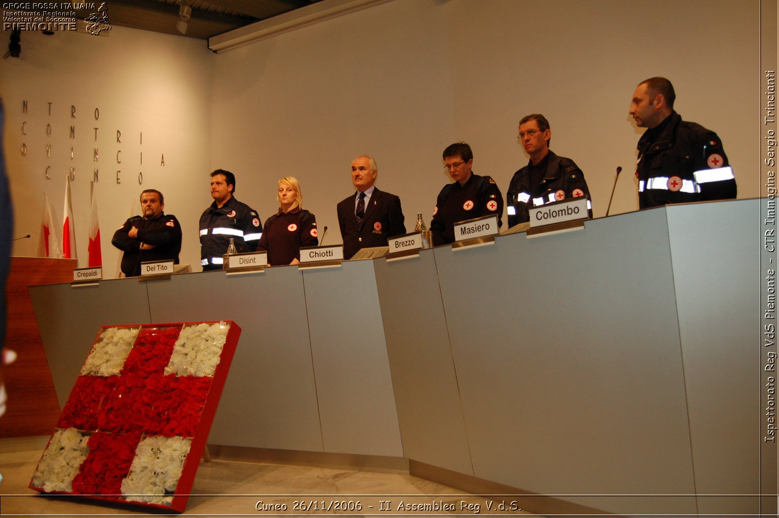 Cuneo 26/11/2006  - II Assemblea Reg V.d.S. - Croce Rossa Italiana - Ispettorato Regionale Volontari del Soccorso Piemonte