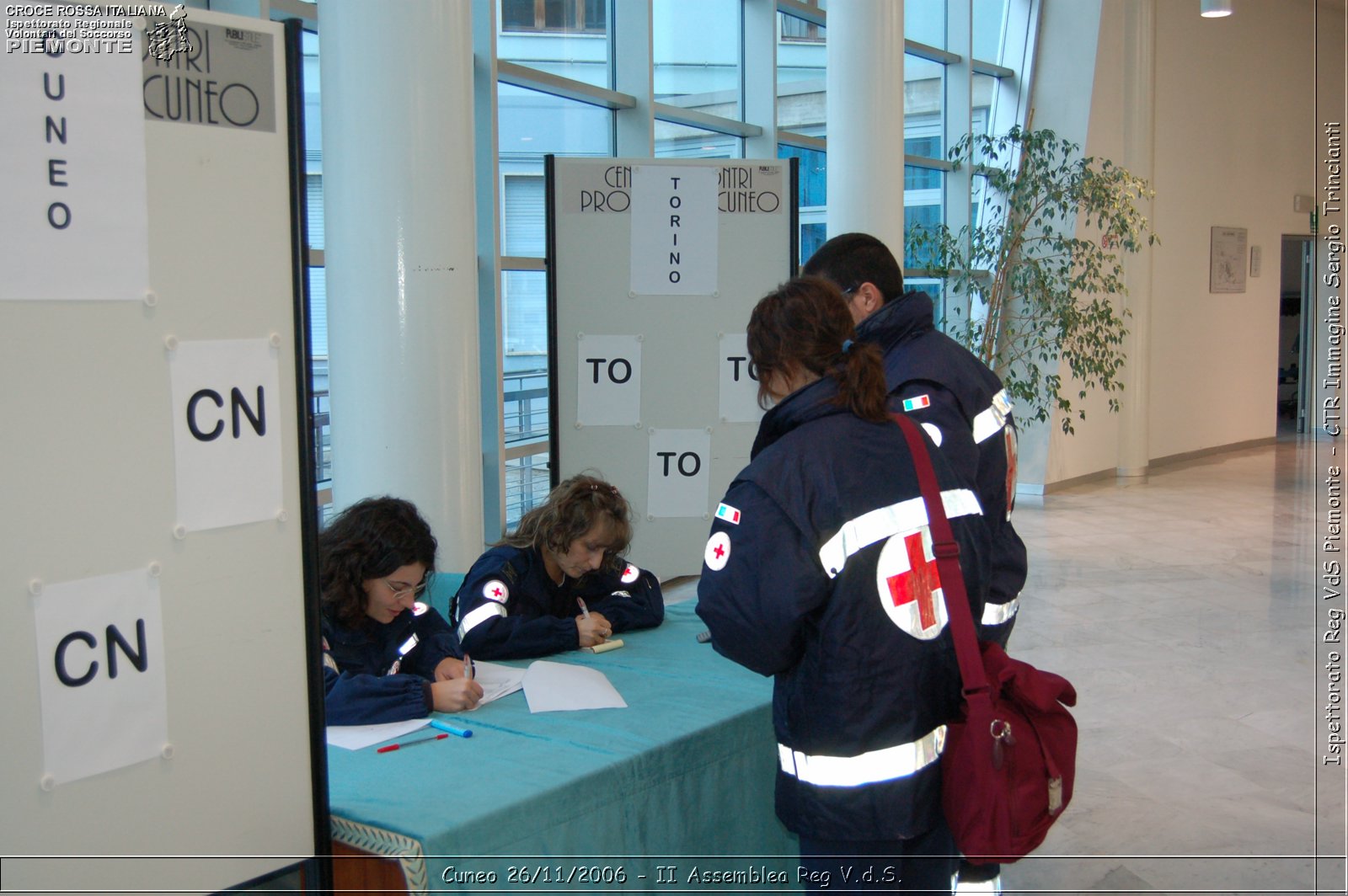 Cuneo 26/11/2006  - II Assemblea Reg V.d.S. - Croce Rossa Italiana - Ispettorato Regionale Volontari del Soccorso Piemonte