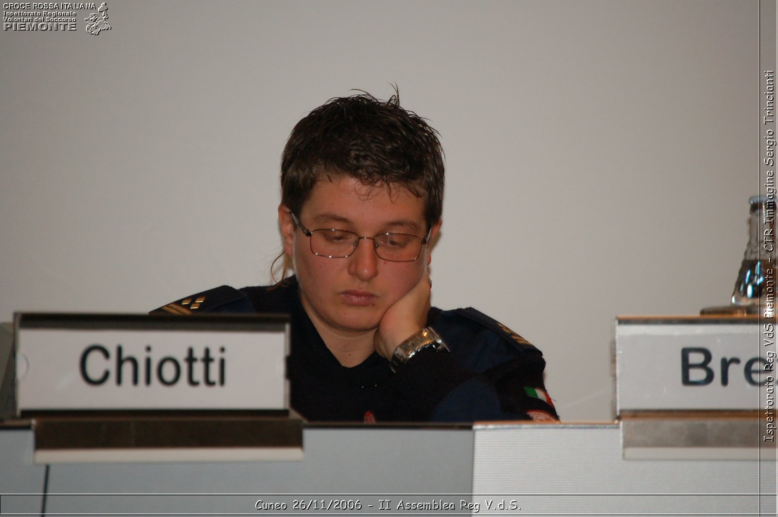 Cuneo 26/11/2006  - II Assemblea Reg V.d.S. - Croce Rossa Italiana - Ispettorato Regionale Volontari del Soccorso Piemonte