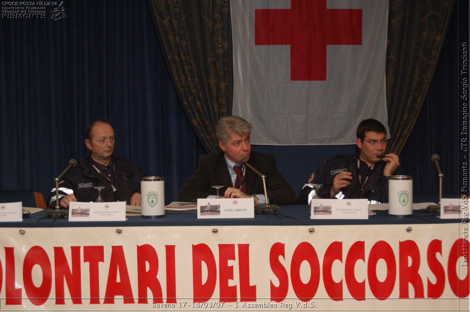 Baveno 17-18 marzo 2007 - I Assemblea Regionale V.d.S. - Croce Rossa Italiana - Ispettorato Regionale Volontari del Soccorso Piemonte