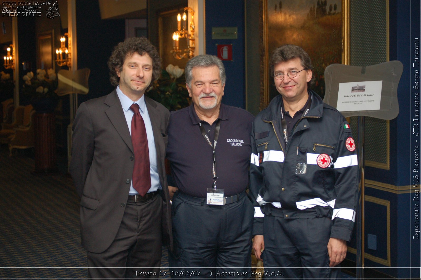 Baveno 17-18 marzo 2007 - I Assemblea Regionale V.d.S. - Croce Rossa Italiana - Ispettorato Regionale Volontari del Soccorso Piemonte