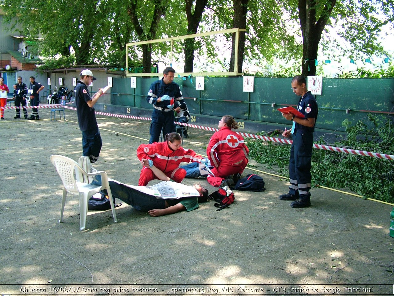 Chivasso - 16 giugno 2007 - Gara Regionale di Primo Soccorso  - Croce Rossa Italiana - Ispettorato Regionale Volontari del Soccorso Piemonte