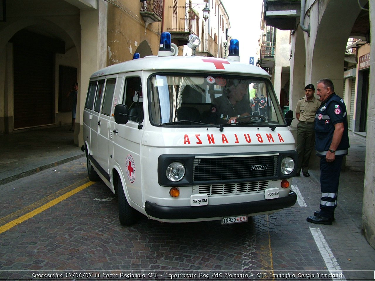 Crescentino - 17 giugno 2007 - II festa regionale CRI   - Croce Rossa Italiana - Ispettorato Regionale Volontari del Soccorso Piemonte