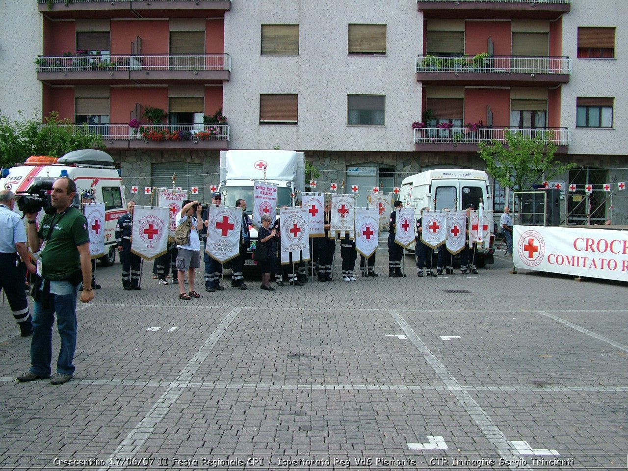 Crescentino - 17 giugno 2007 - II festa regionale CRI   - Croce Rossa Italiana - Ispettorato Regionale Volontari del Soccorso Piemonte