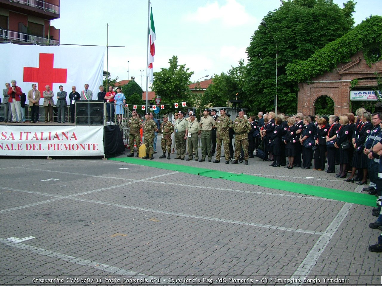 Crescentino - 17 giugno 2007 - II festa regionale CRI   - Croce Rossa Italiana - Ispettorato Regionale Volontari del Soccorso Piemonte