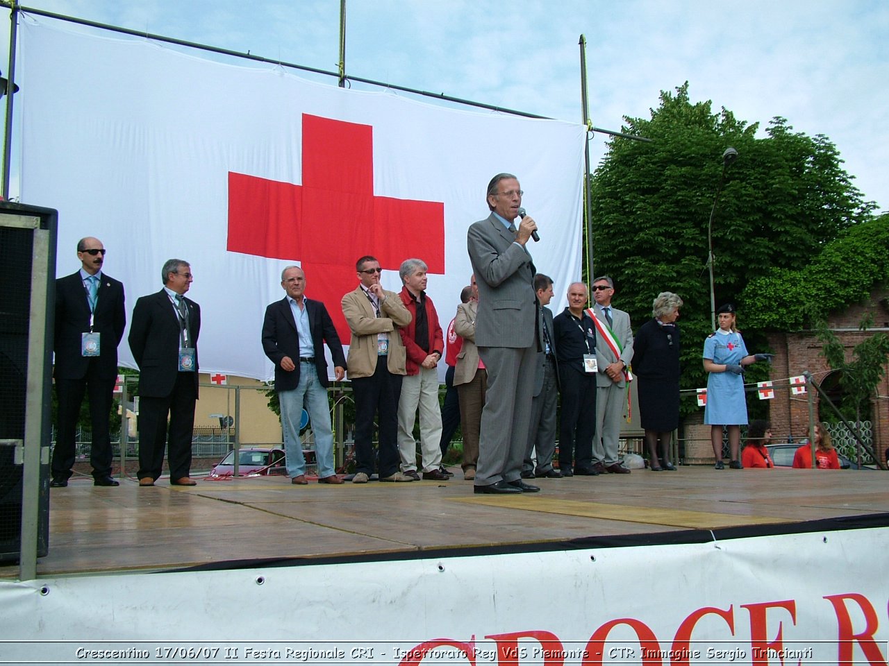 Crescentino - 17 giugno 2007 - II festa regionale CRI   - Croce Rossa Italiana - Ispettorato Regionale Volontari del Soccorso Piemonte