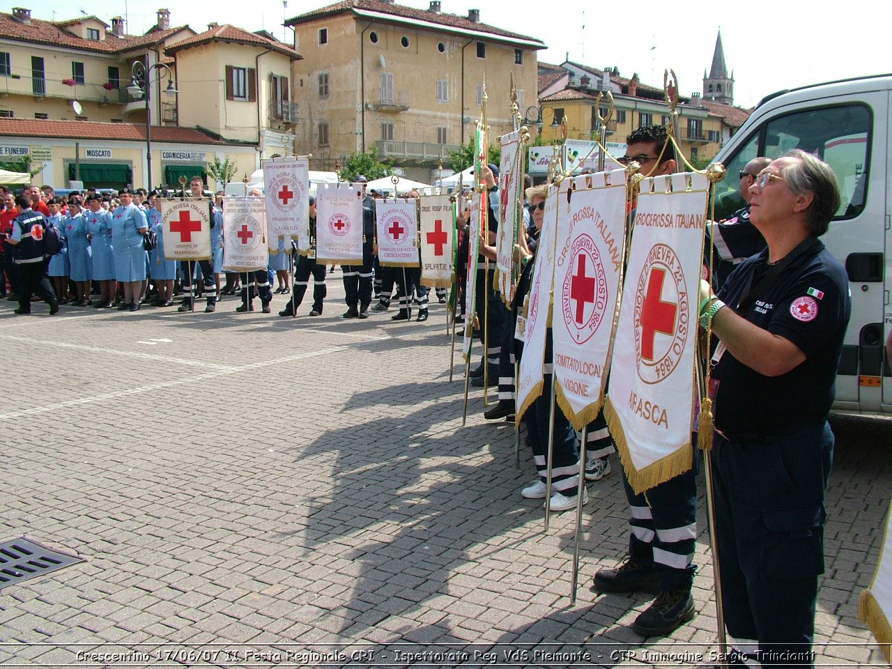 Crescentino - 17 giugno 2007 - II festa regionale CRI   - Croce Rossa Italiana - Ispettorato Regionale Volontari del Soccorso Piemonte