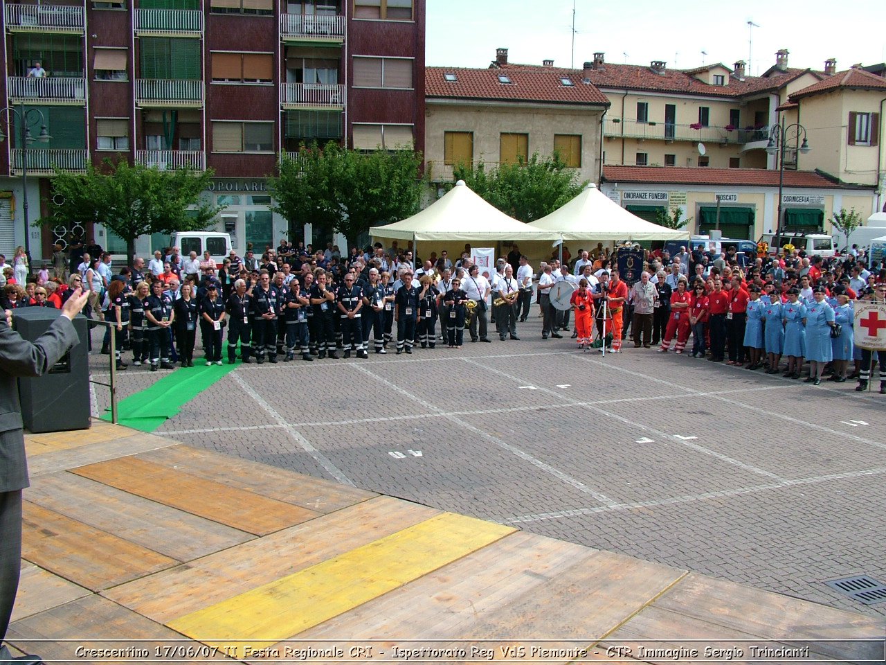 Crescentino - 17 giugno 2007 - II festa regionale CRI   - Croce Rossa Italiana - Ispettorato Regionale Volontari del Soccorso Piemonte