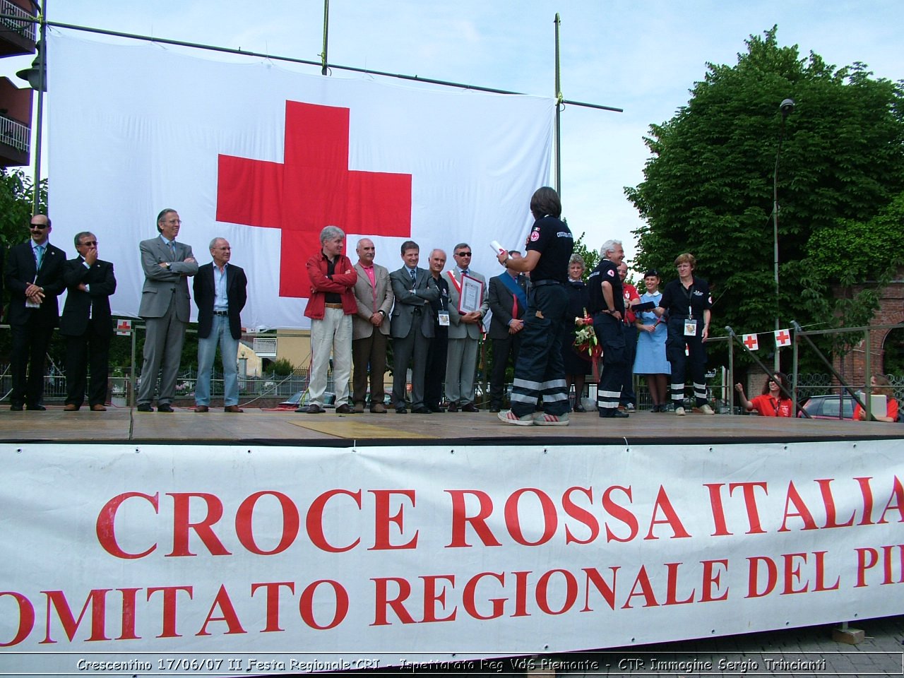 Crescentino - 17 giugno 2007 - II festa regionale CRI   - Croce Rossa Italiana - Ispettorato Regionale Volontari del Soccorso Piemonte