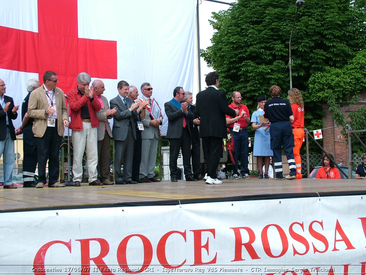 Crescentino - 17 giugno 2007 - II festa regionale CRI   - Croce Rossa Italiana - Ispettorato Regionale Volontari del Soccorso Piemonte