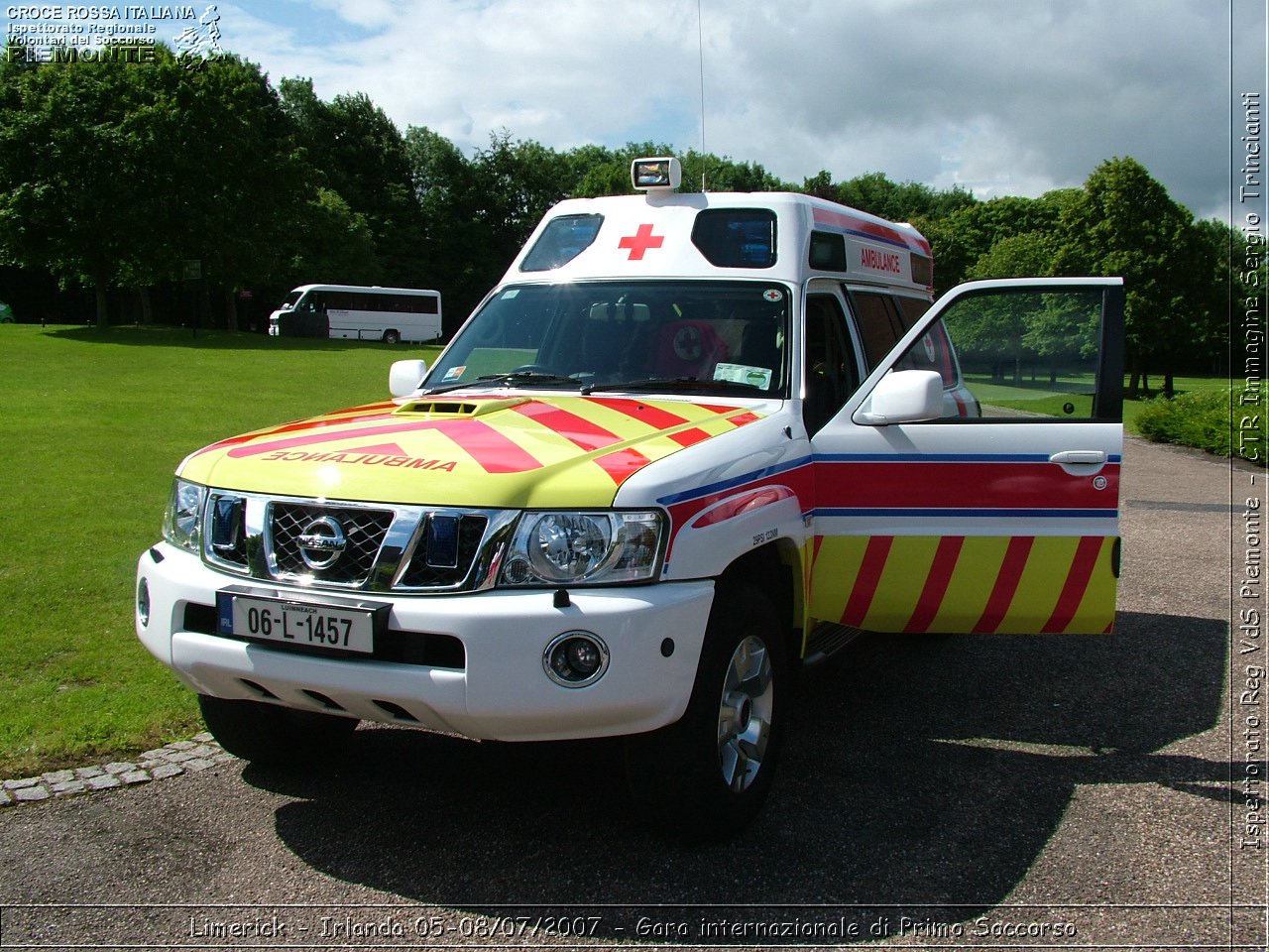 Limerick - Irlanda 05-08/07/2007 - Gara internazionale di Primo Soccorso - FACE First Aid Convention in Europe Ireland - Croce Rossa Italiana - Ispettorato Regionale Volontari del Soccorso Piemonte