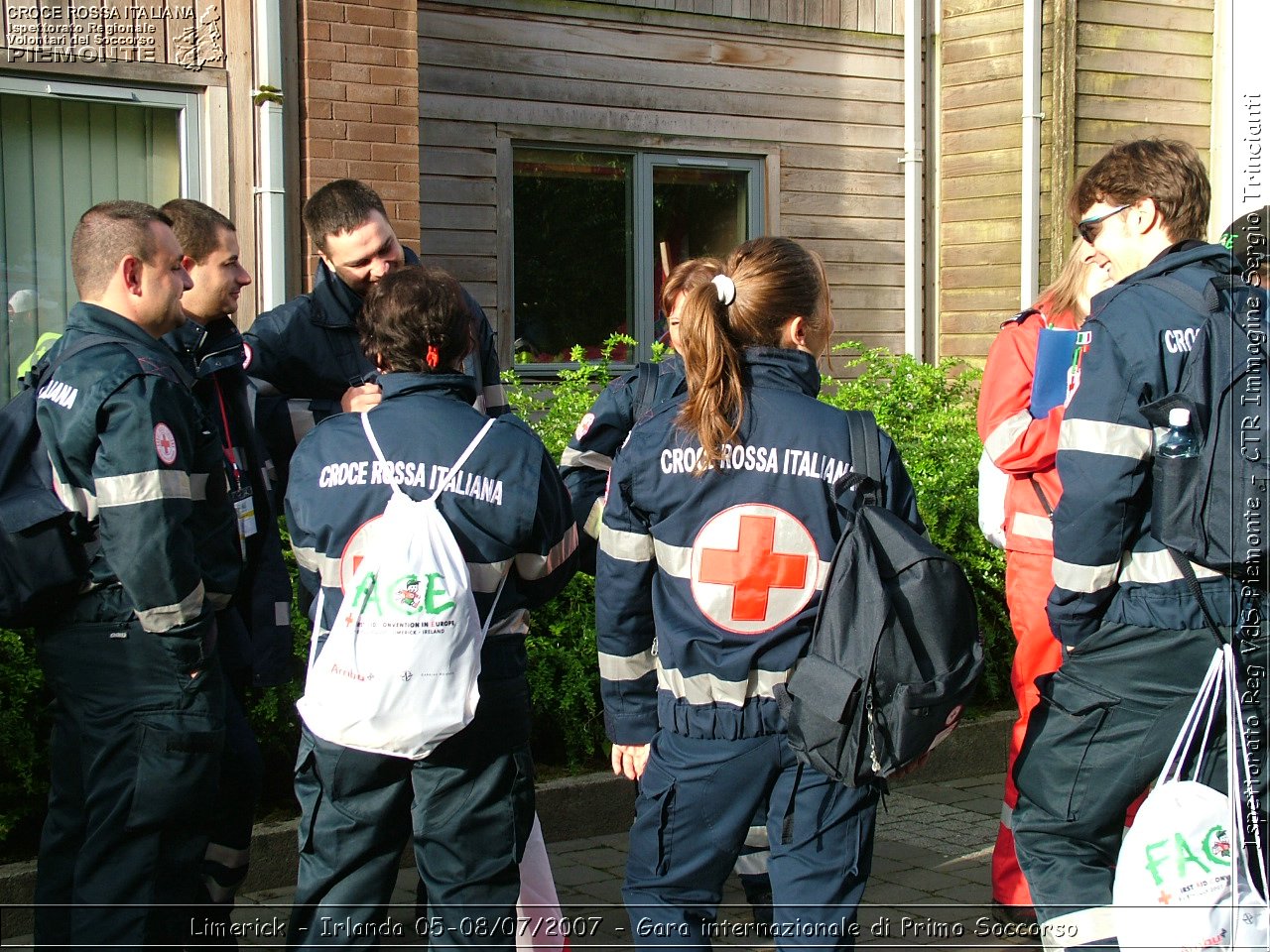 Limerick - Irlanda 05-08/07/2007 - Gara internazionale di Primo Soccorso - FACE First Aid Convention in Europe Ireland - Croce Rossa Italiana - Ispettorato Regionale Volontari del Soccorso Piemonte