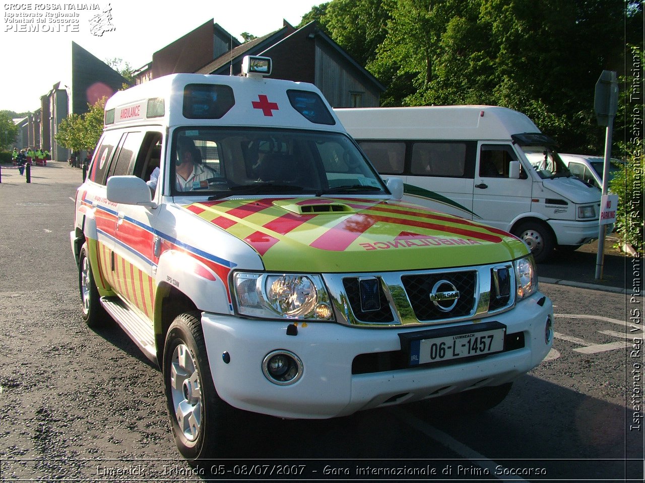 Limerick - Irlanda 05-08/07/2007 - Gara internazionale di Primo Soccorso - FACE First Aid Convention in Europe Ireland - Croce Rossa Italiana - Ispettorato Regionale Volontari del Soccorso Piemonte