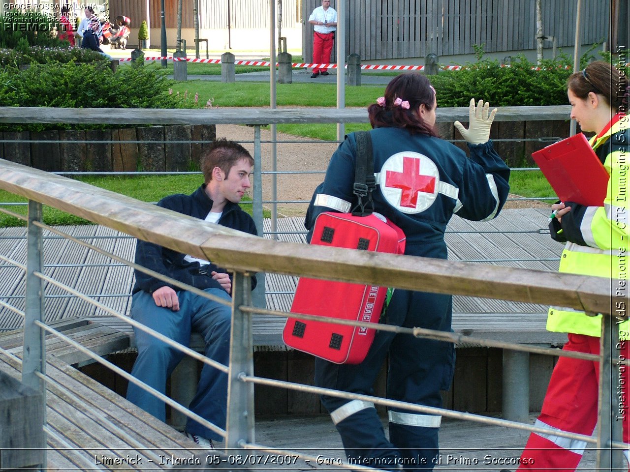 Limerick - Irlanda 05-08/07/2007 - Gara internazionale di Primo Soccorso - FACE First Aid Convention in Europe Ireland - Croce Rossa Italiana - Ispettorato Regionale Volontari del Soccorso Piemonte