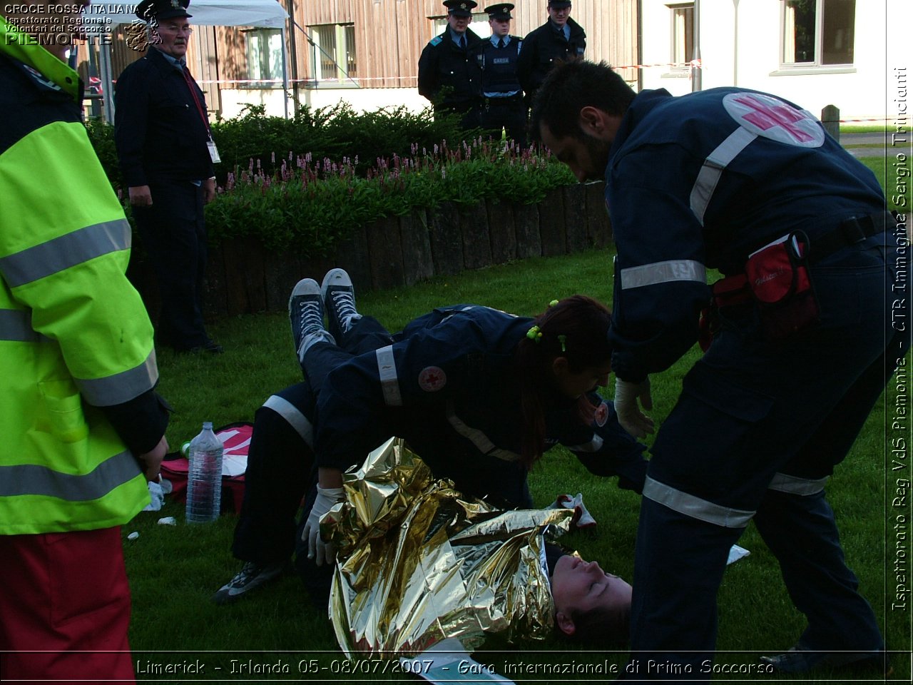 Limerick - Irlanda 05-08/07/2007 - Gara internazionale di Primo Soccorso - FACE First Aid Convention in Europe Ireland - Croce Rossa Italiana - Ispettorato Regionale Volontari del Soccorso Piemonte