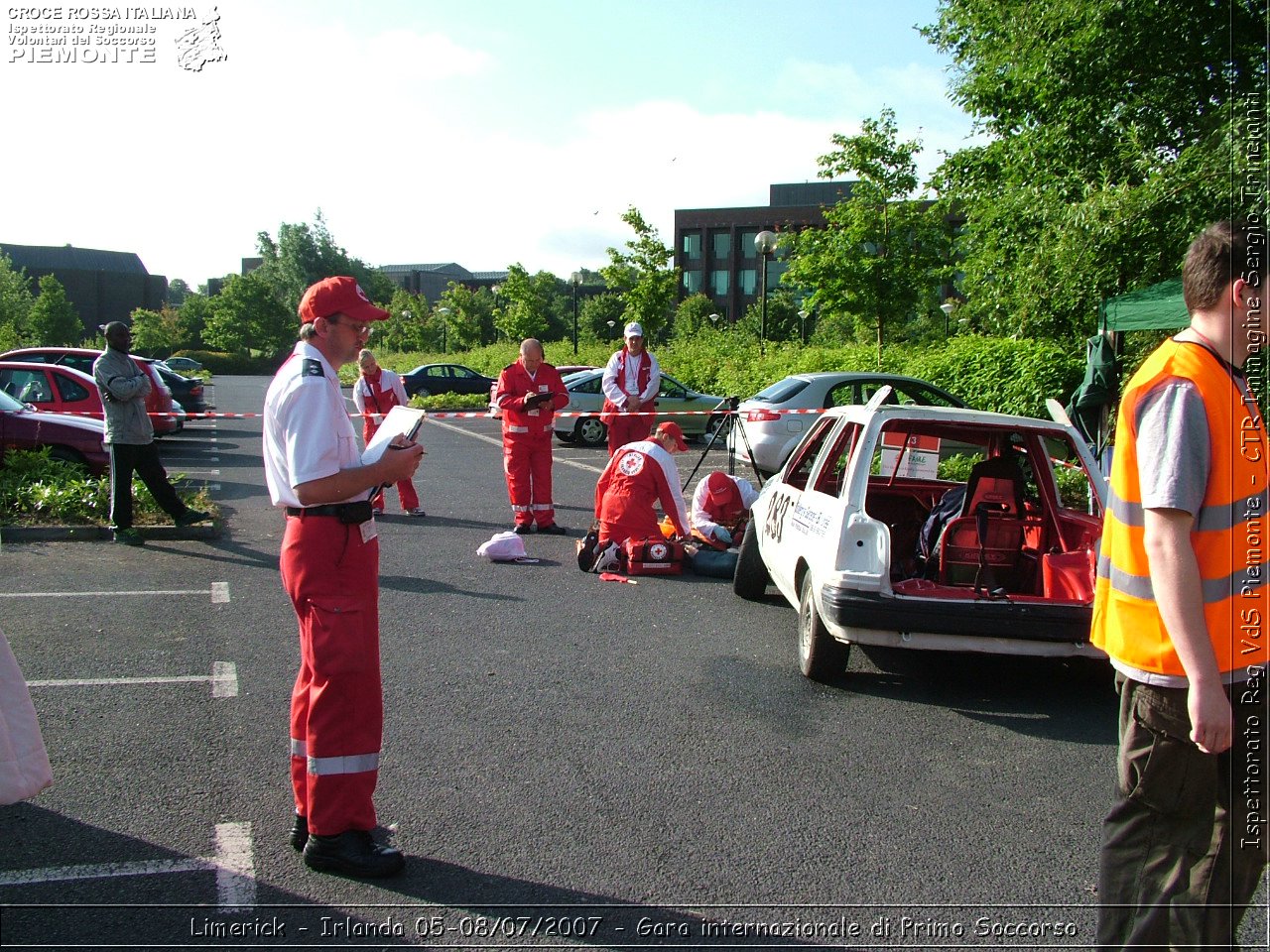 Limerick - Irlanda 05-08/07/2007 - Gara internazionale di Primo Soccorso - FACE First Aid Convention in Europe Ireland - Croce Rossa Italiana - Ispettorato Regionale Volontari del Soccorso Piemonte