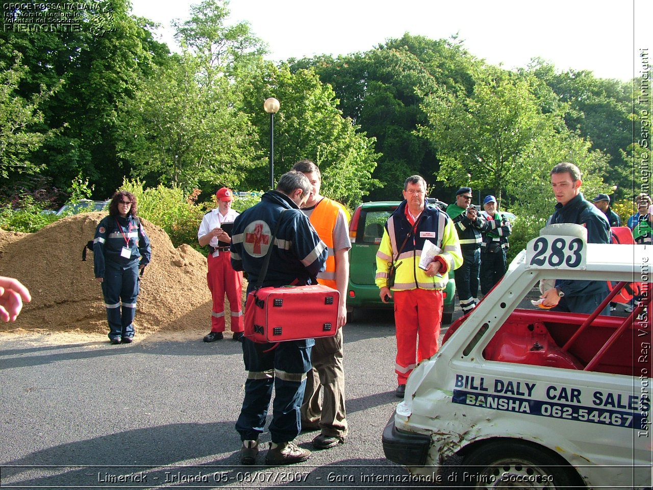 Limerick - Irlanda 05-08/07/2007 - Gara internazionale di Primo Soccorso - FACE First Aid Convention in Europe Ireland - Croce Rossa Italiana - Ispettorato Regionale Volontari del Soccorso Piemonte