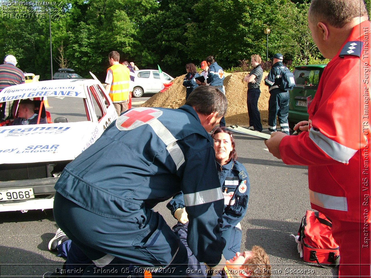 Limerick - Irlanda 05-08/07/2007 - Gara internazionale di Primo Soccorso - FACE First Aid Convention in Europe Ireland - Croce Rossa Italiana - Ispettorato Regionale Volontari del Soccorso Piemonte