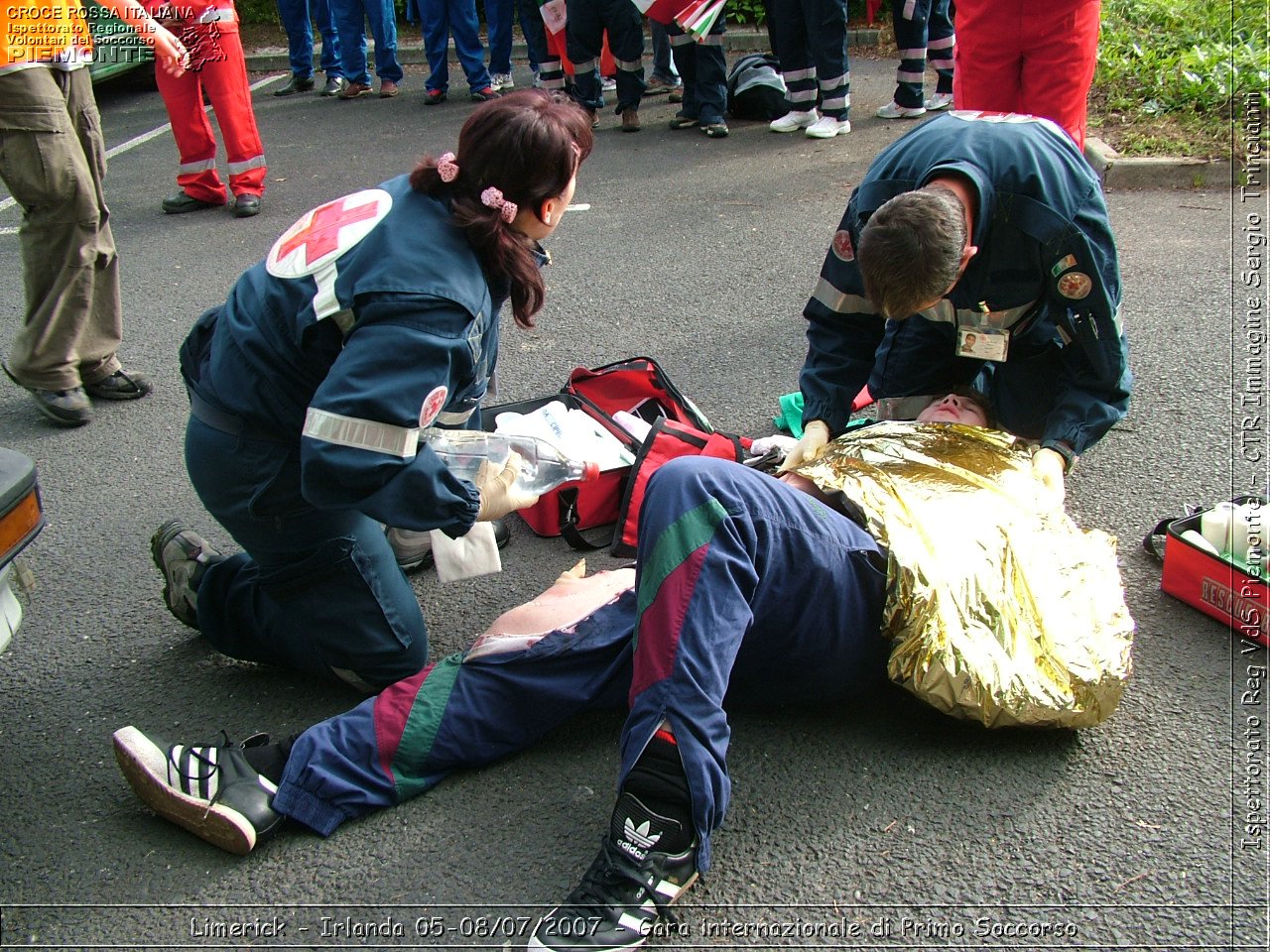 Limerick - Irlanda 05-08/07/2007 - Gara internazionale di Primo Soccorso - FACE First Aid Convention in Europe Ireland - Croce Rossa Italiana - Ispettorato Regionale Volontari del Soccorso Piemonte