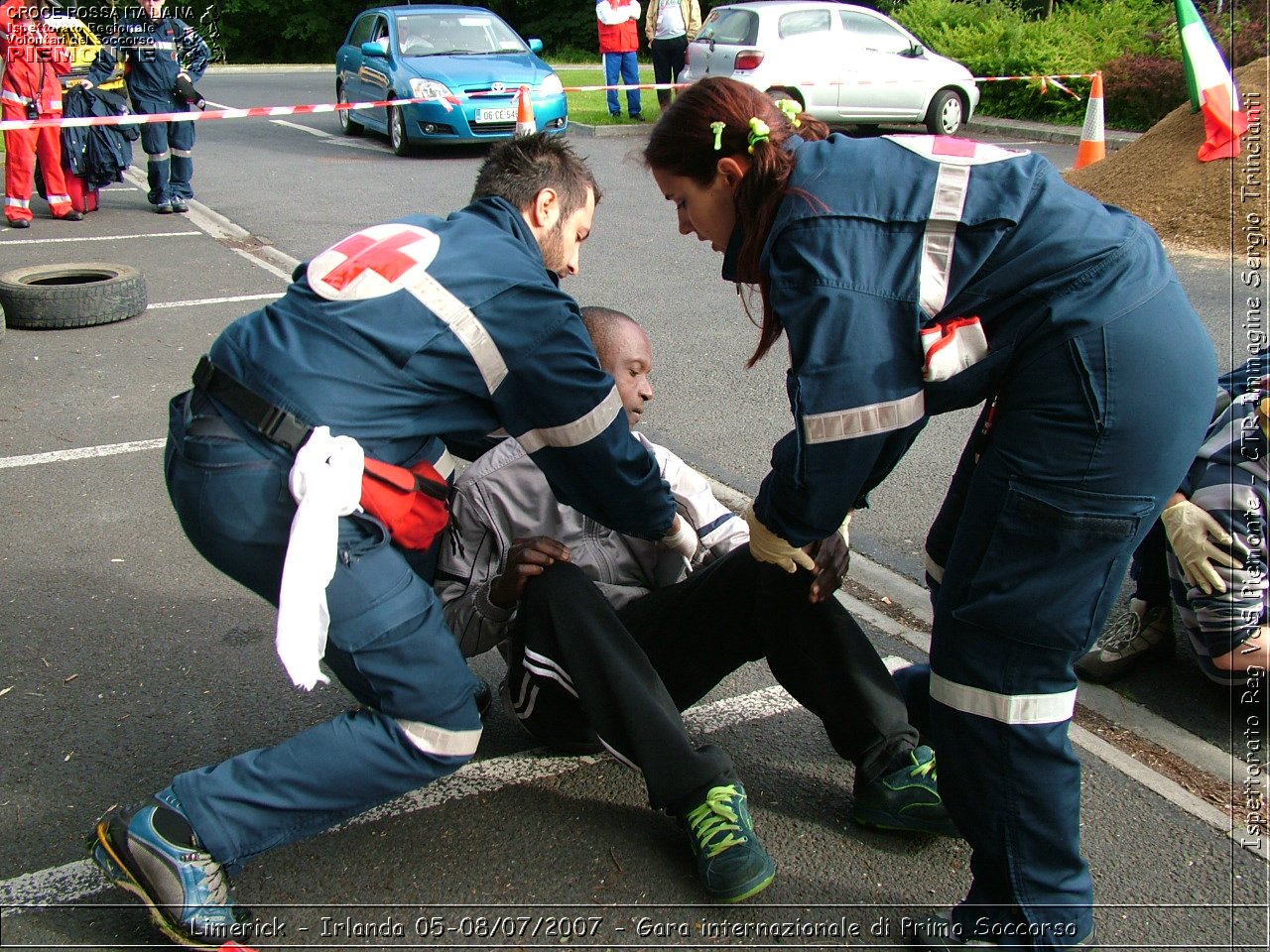 Limerick - Irlanda 05-08/07/2007 - Gara internazionale di Primo Soccorso - FACE First Aid Convention in Europe Ireland - Croce Rossa Italiana - Ispettorato Regionale Volontari del Soccorso Piemonte