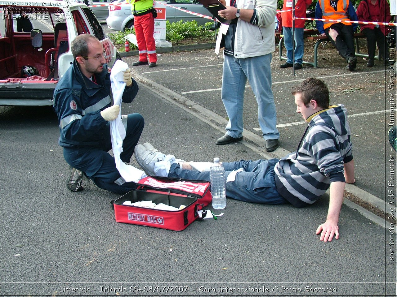 Limerick - Irlanda 05-08/07/2007 - Gara internazionale di Primo Soccorso - FACE First Aid Convention in Europe Ireland - Croce Rossa Italiana - Ispettorato Regionale Volontari del Soccorso Piemonte