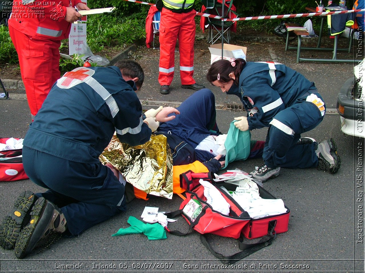 Limerick - Irlanda 05-08/07/2007 - Gara internazionale di Primo Soccorso - FACE First Aid Convention in Europe Ireland - Croce Rossa Italiana - Ispettorato Regionale Volontari del Soccorso Piemonte