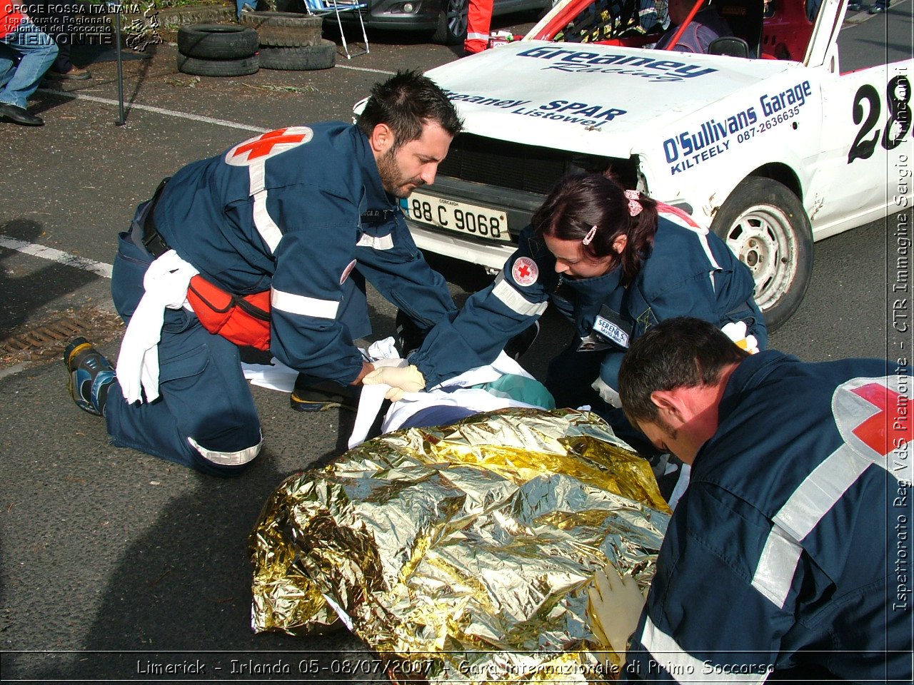 Limerick - Irlanda 05-08/07/2007 - Gara internazionale di Primo Soccorso - FACE First Aid Convention in Europe Ireland - Croce Rossa Italiana - Ispettorato Regionale Volontari del Soccorso Piemonte