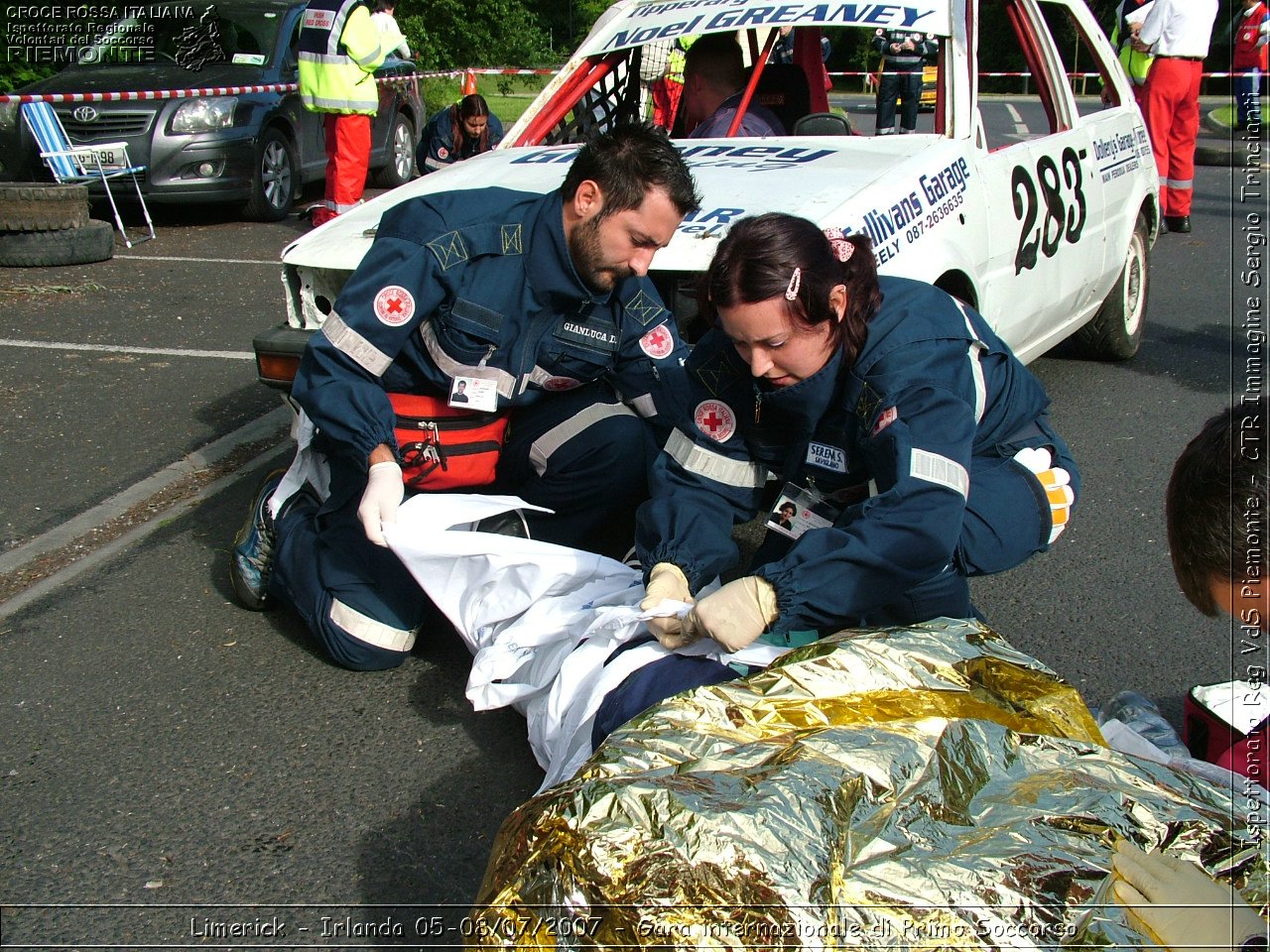 Limerick - Irlanda 05-08/07/2007 - Gara internazionale di Primo Soccorso - FACE First Aid Convention in Europe Ireland - Croce Rossa Italiana - Ispettorato Regionale Volontari del Soccorso Piemonte