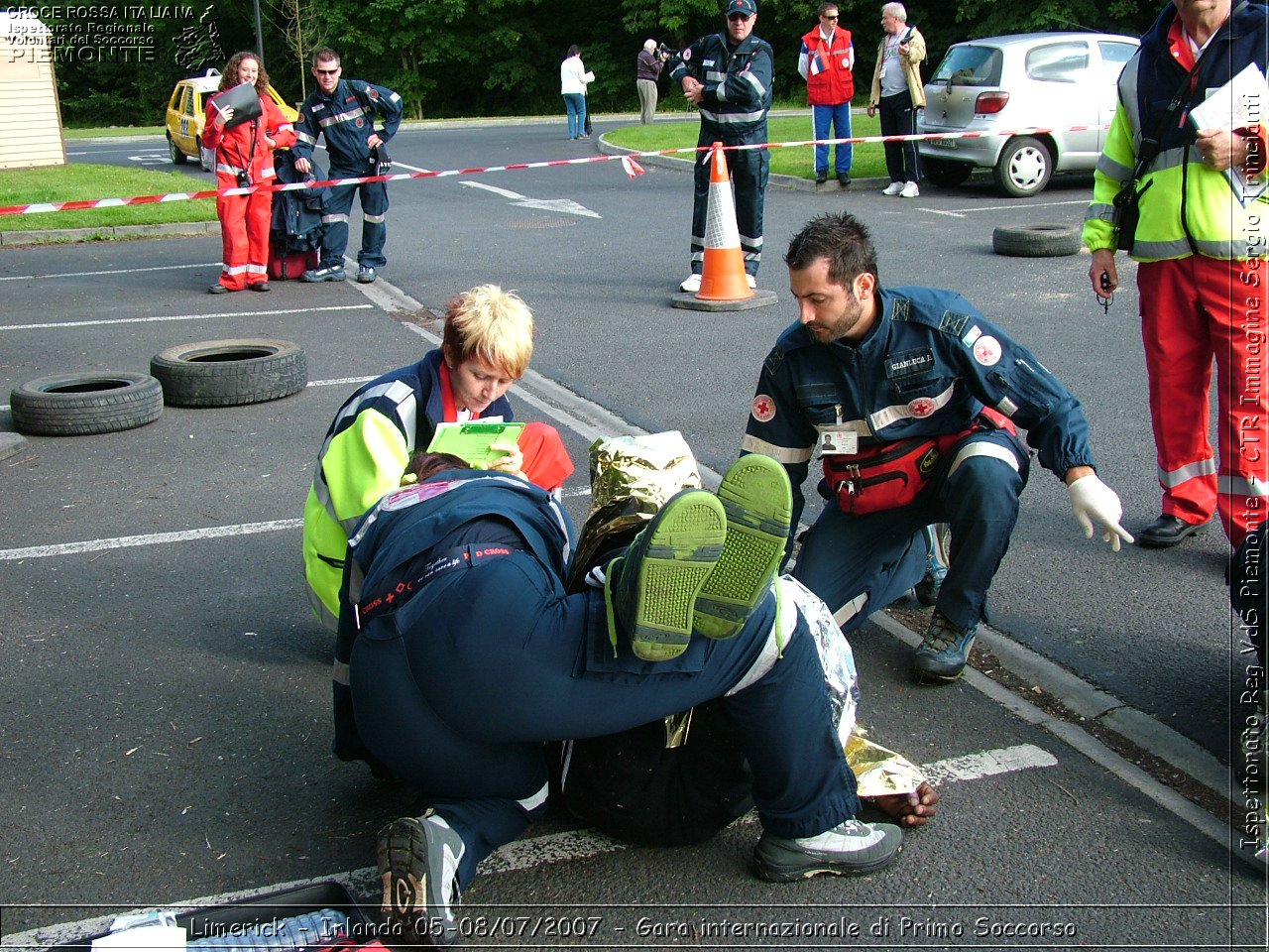 Limerick - Irlanda 05-08/07/2007 - Gara internazionale di Primo Soccorso - FACE First Aid Convention in Europe Ireland - Croce Rossa Italiana - Ispettorato Regionale Volontari del Soccorso Piemonte