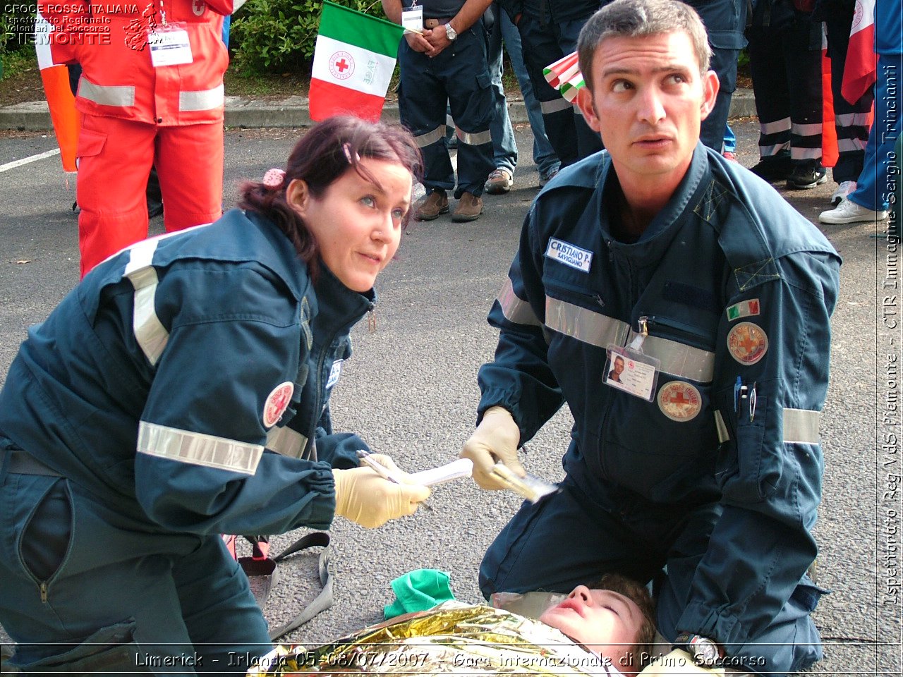 Limerick - Irlanda 05-08/07/2007 - Gara internazionale di Primo Soccorso - FACE First Aid Convention in Europe Ireland - Croce Rossa Italiana - Ispettorato Regionale Volontari del Soccorso Piemonte