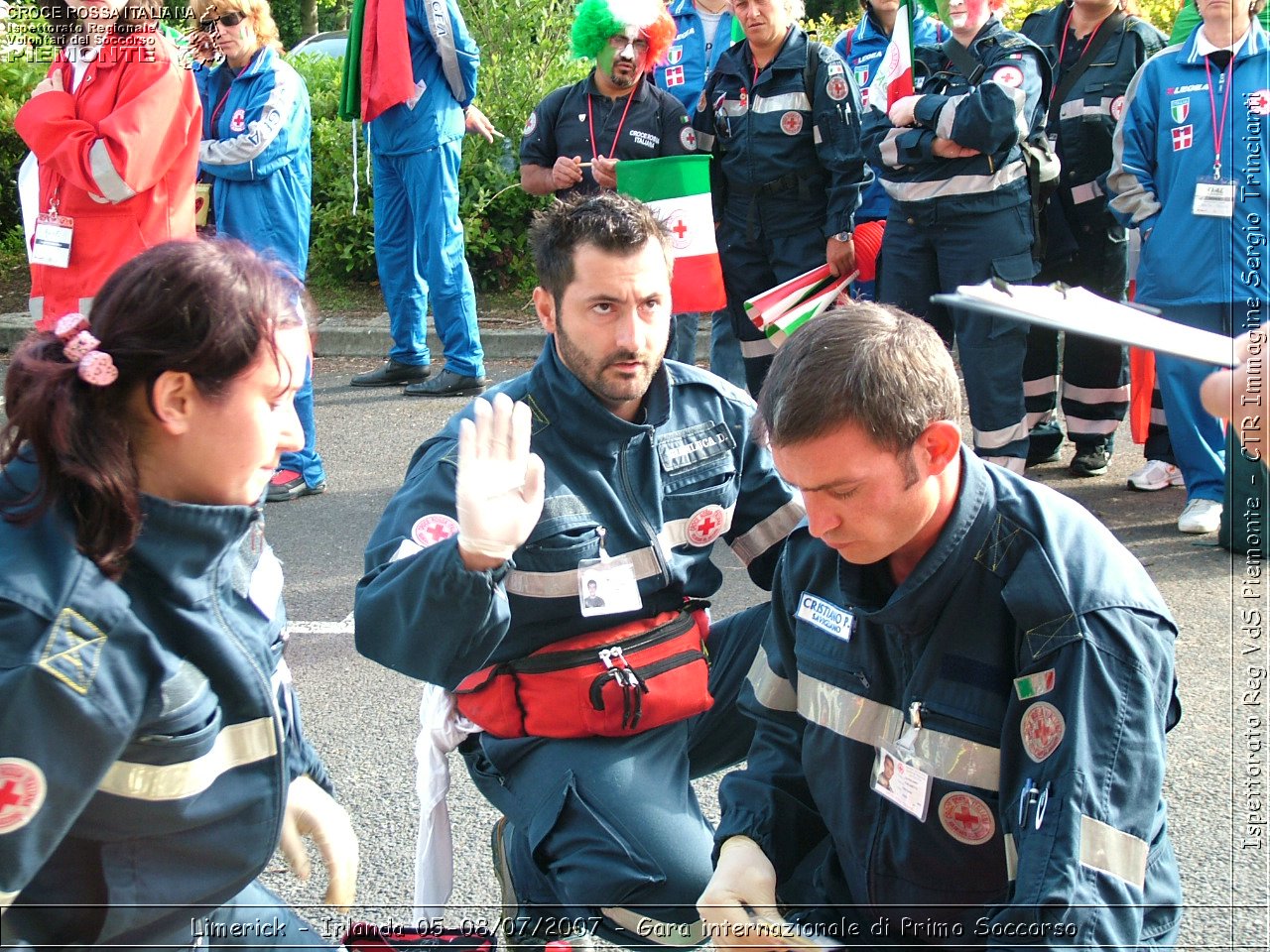 Limerick - Irlanda 05-08/07/2007 - Gara internazionale di Primo Soccorso - FACE First Aid Convention in Europe Ireland - Croce Rossa Italiana - Ispettorato Regionale Volontari del Soccorso Piemonte