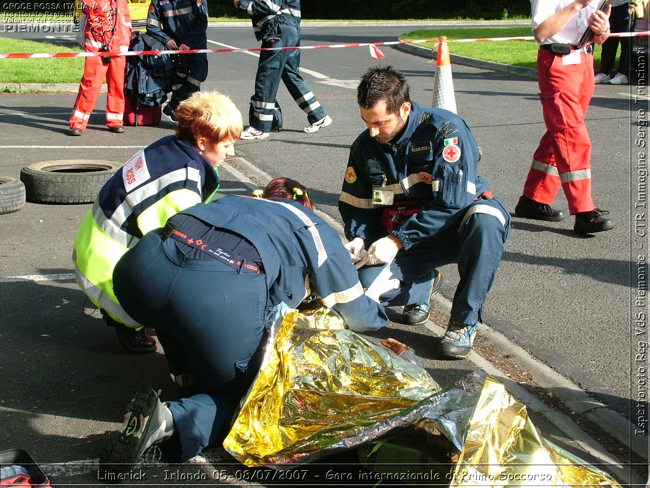 Limerick - Irlanda 05-08/07/2007 - Gara internazionale di Primo Soccorso - FACE First Aid Convention in Europe Ireland - Croce Rossa Italiana - Ispettorato Regionale Volontari del Soccorso Piemonte