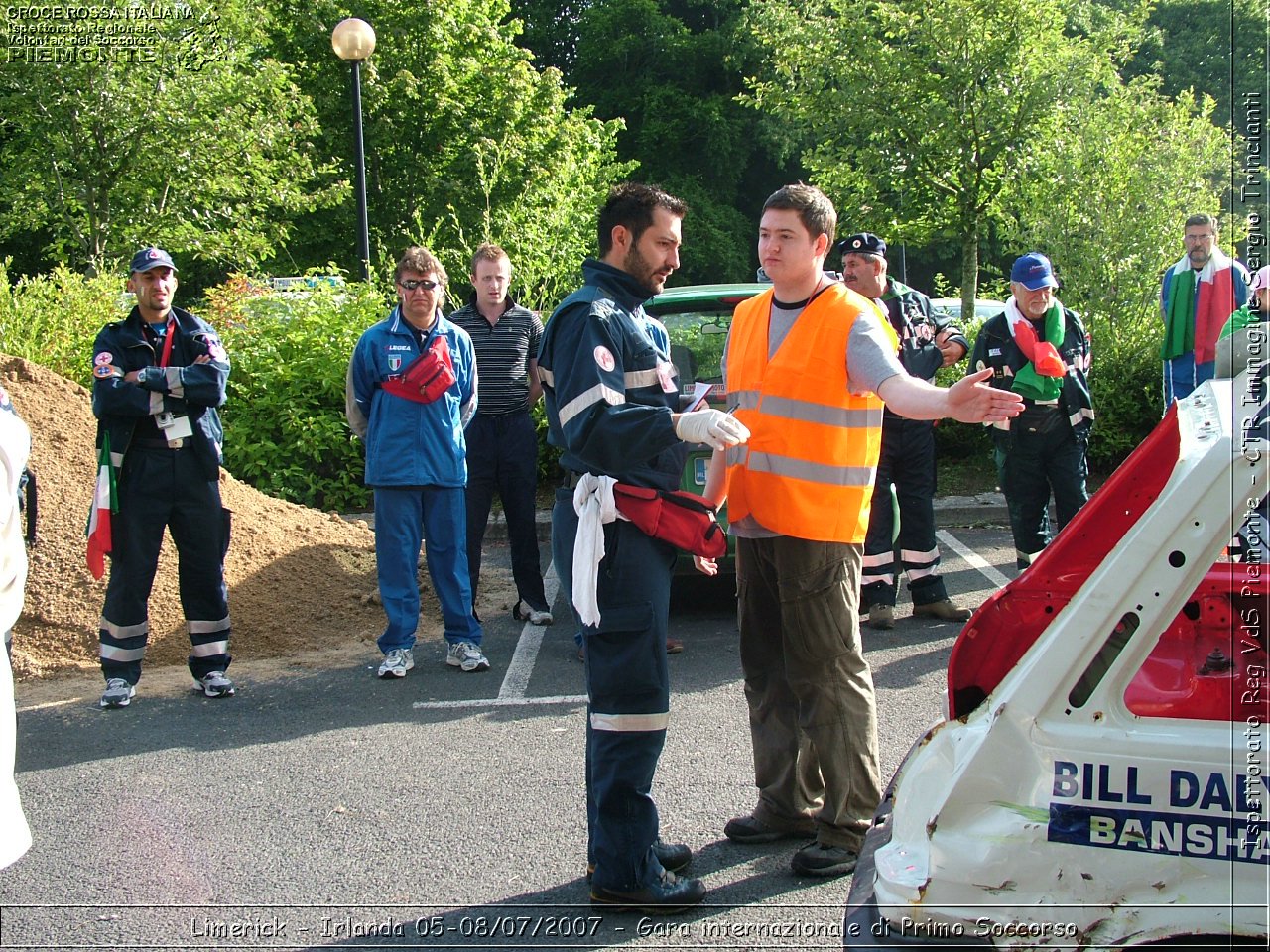 Limerick - Irlanda 05-08/07/2007 - Gara internazionale di Primo Soccorso - FACE First Aid Convention in Europe Ireland - Croce Rossa Italiana - Ispettorato Regionale Volontari del Soccorso Piemonte