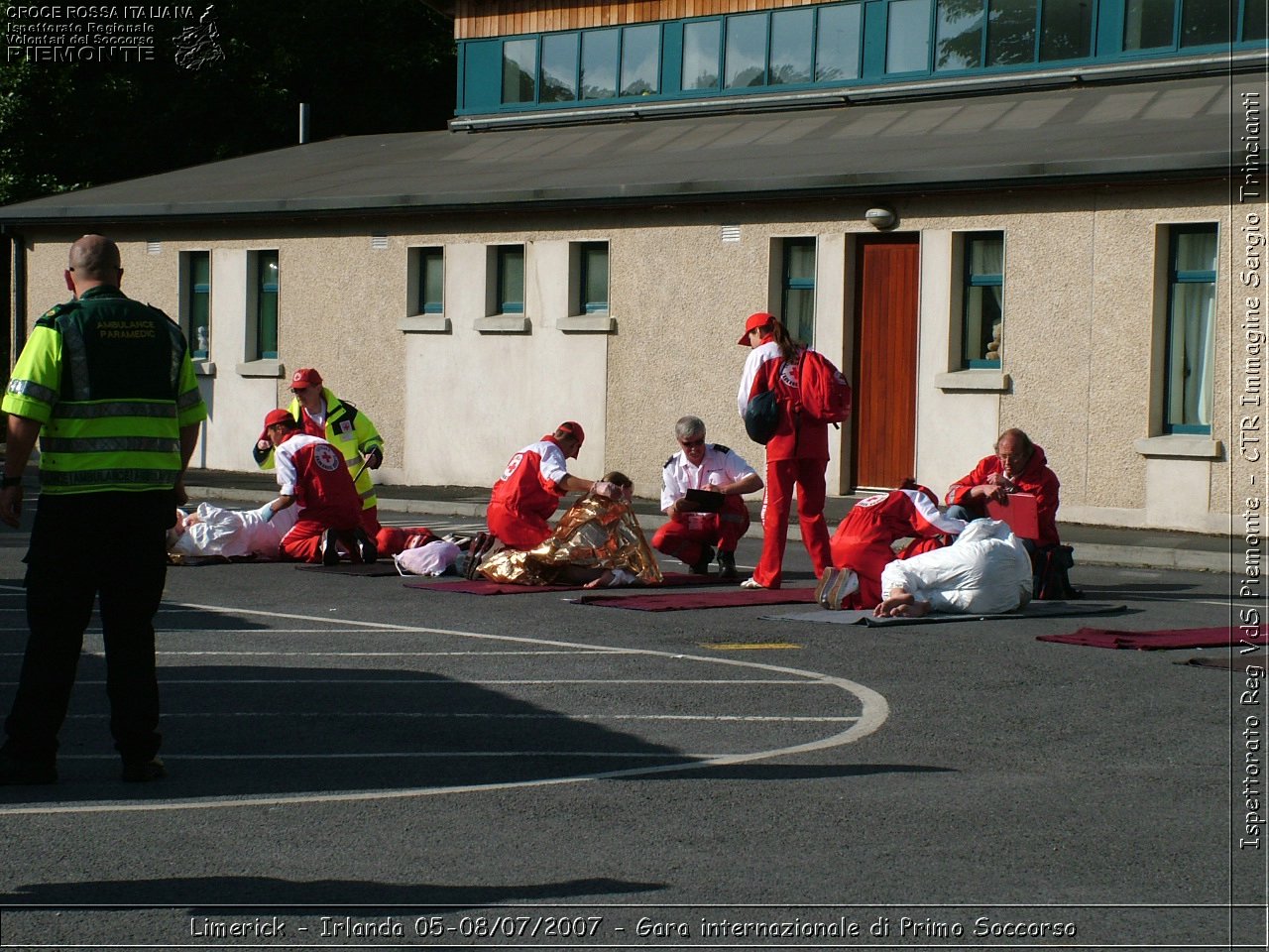 Limerick - Irlanda 05-08/07/2007 - Gara internazionale di Primo Soccorso - FACE First Aid Convention in Europe Ireland - Croce Rossa Italiana - Ispettorato Regionale Volontari del Soccorso Piemonte