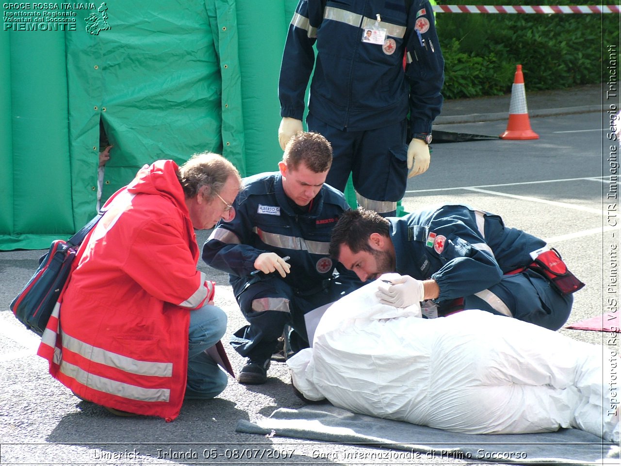 Limerick - Irlanda 05-08/07/2007 - Gara internazionale di Primo Soccorso - FACE First Aid Convention in Europe Ireland - Croce Rossa Italiana - Ispettorato Regionale Volontari del Soccorso Piemonte