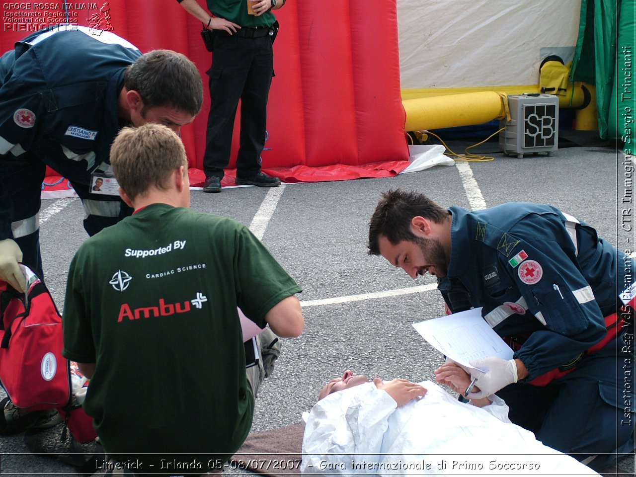 Limerick - Irlanda 05-08/07/2007 - Gara internazionale di Primo Soccorso - FACE First Aid Convention in Europe Ireland - Croce Rossa Italiana - Ispettorato Regionale Volontari del Soccorso Piemonte