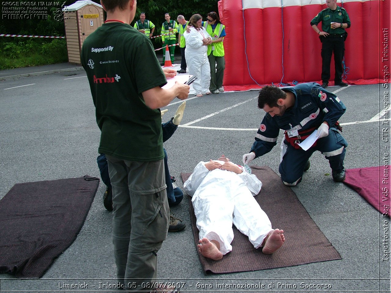 Limerick - Irlanda 05-08/07/2007 - Gara internazionale di Primo Soccorso - FACE First Aid Convention in Europe Ireland - Croce Rossa Italiana - Ispettorato Regionale Volontari del Soccorso Piemonte