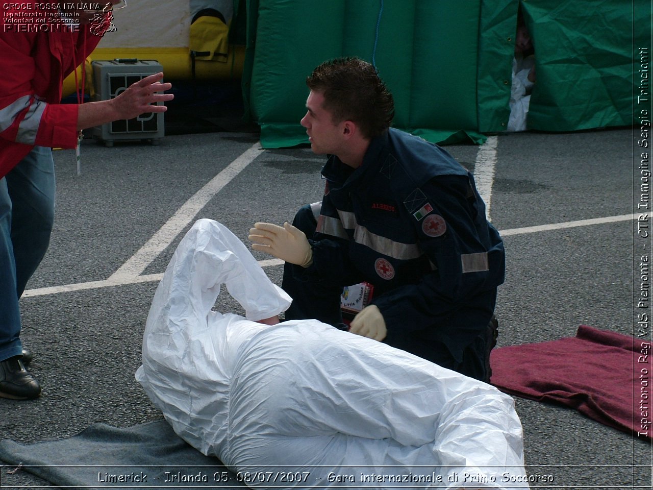 Limerick - Irlanda 05-08/07/2007 - Gara internazionale di Primo Soccorso - FACE First Aid Convention in Europe Ireland - Croce Rossa Italiana - Ispettorato Regionale Volontari del Soccorso Piemonte