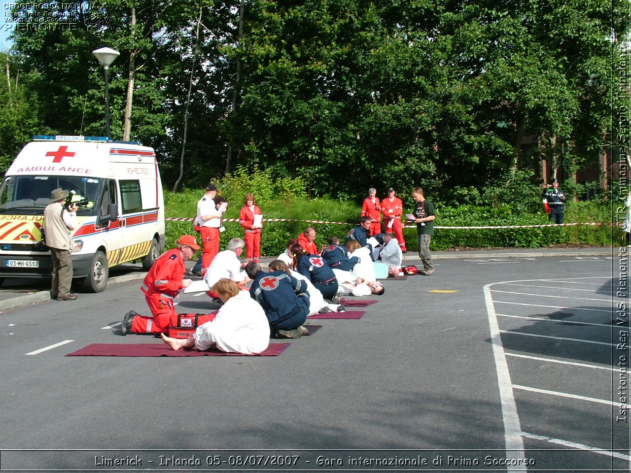 Limerick - Irlanda 05-08/07/2007 - Gara internazionale di Primo Soccorso - FACE First Aid Convention in Europe Ireland - Croce Rossa Italiana - Ispettorato Regionale Volontari del Soccorso Piemonte