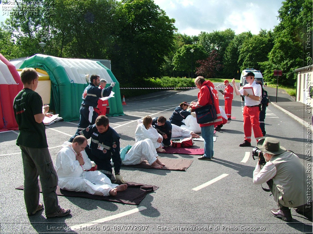 Limerick - Irlanda 05-08/07/2007 - Gara internazionale di Primo Soccorso - FACE First Aid Convention in Europe Ireland - Croce Rossa Italiana - Ispettorato Regionale Volontari del Soccorso Piemonte