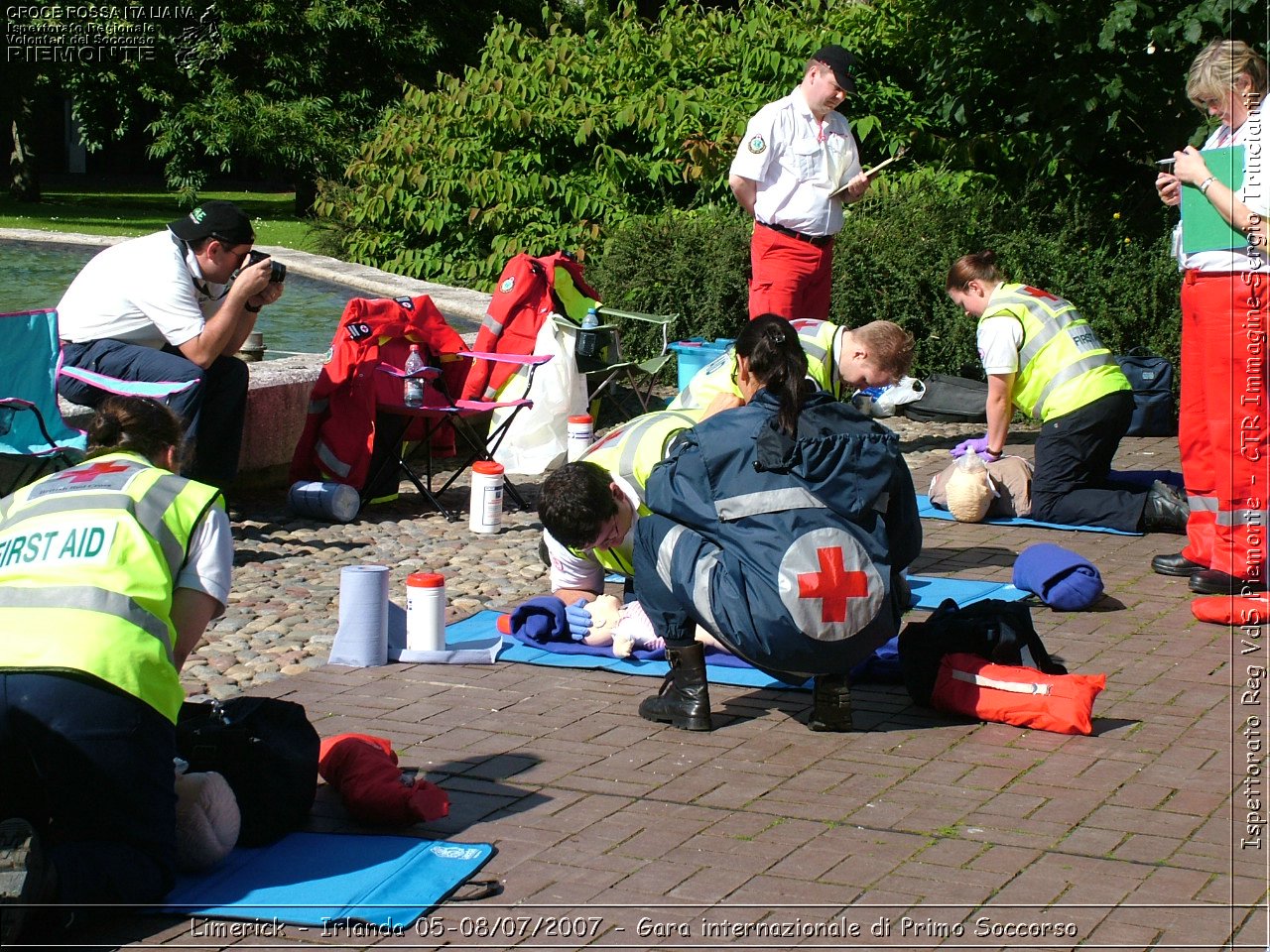 Limerick - Irlanda 05-08/07/2007 - Gara internazionale di Primo Soccorso - FACE First Aid Convention in Europe Ireland - Croce Rossa Italiana - Ispettorato Regionale Volontari del Soccorso Piemonte