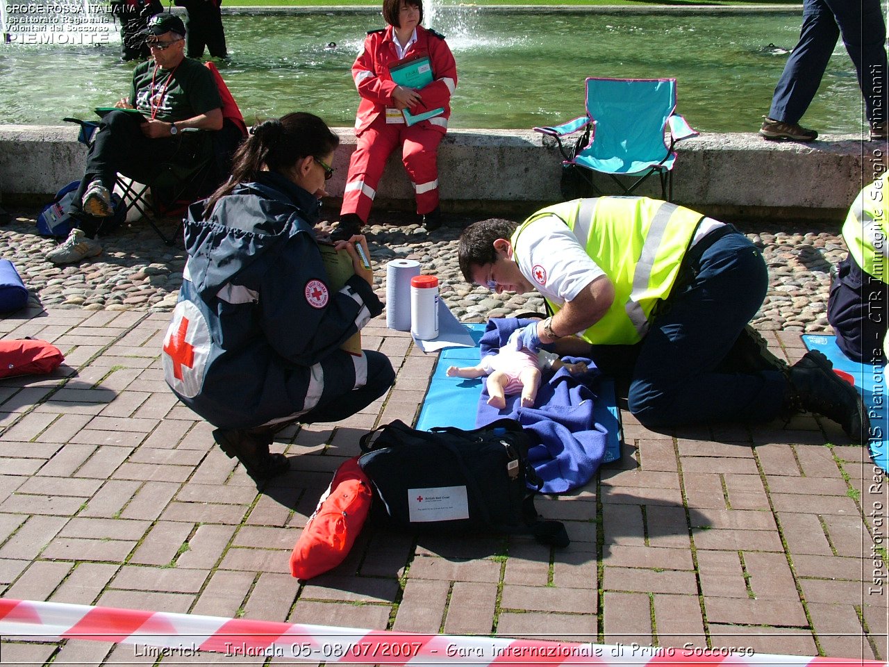 Limerick - Irlanda 05-08/07/2007 - Gara internazionale di Primo Soccorso - FACE First Aid Convention in Europe Ireland - Croce Rossa Italiana - Ispettorato Regionale Volontari del Soccorso Piemonte