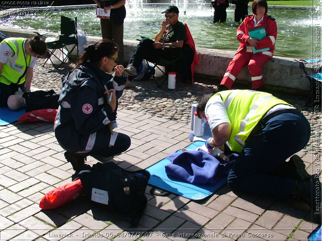 Limerick - Irlanda 05-08/07/2007 - Gara internazionale di Primo Soccorso - FACE First Aid Convention in Europe Ireland - Croce Rossa Italiana - Ispettorato Regionale Volontari del Soccorso Piemonte